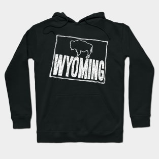 Wyoming (White Graphic) Hoodie